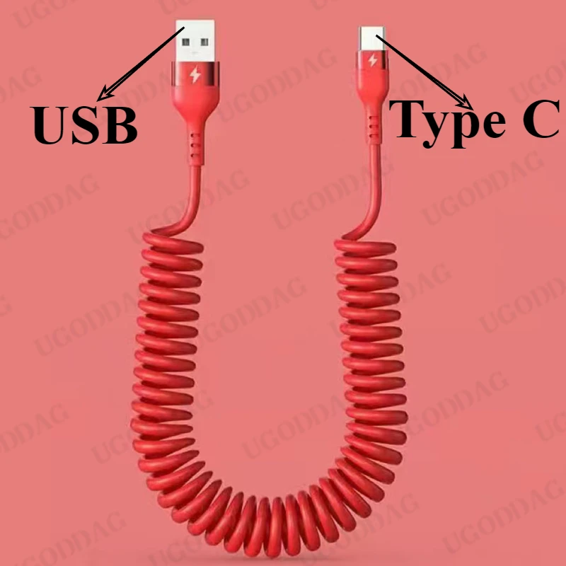 ตัวเลือกสินค้า สายชาร์จ USB-C ปรับยาวได้ สำหรับมือถือ Android