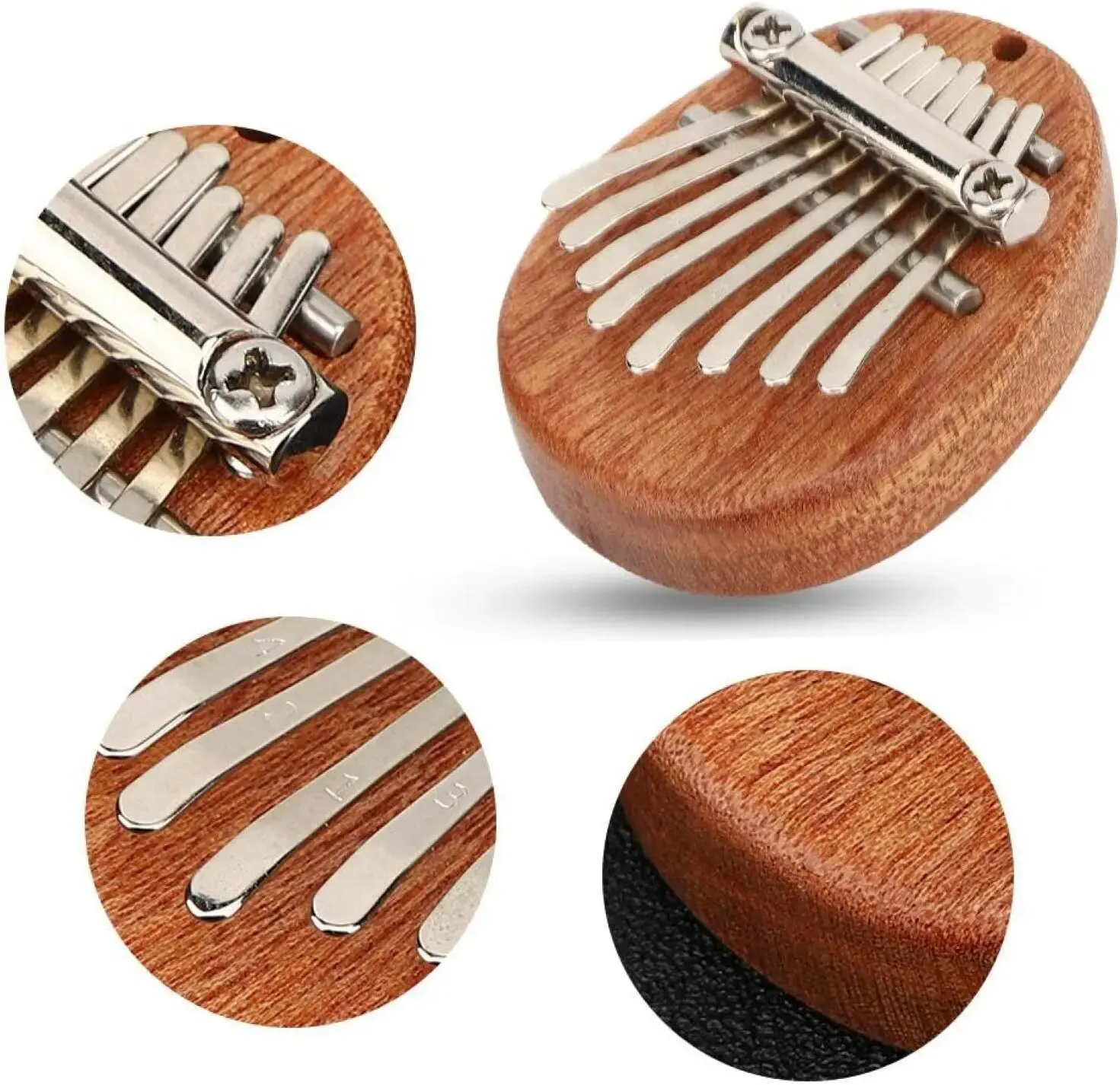 Piano Musical Instrument Convenient to Carry Thumb Piano Heart-shaped Crystal Thumb Piano for Party for Beginning Oboist 6