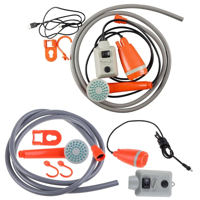 

Portable Outdoor Shower Waterproof Car Camping Shower Head Power for Family Hiking Backpacking Travel Outdoor
