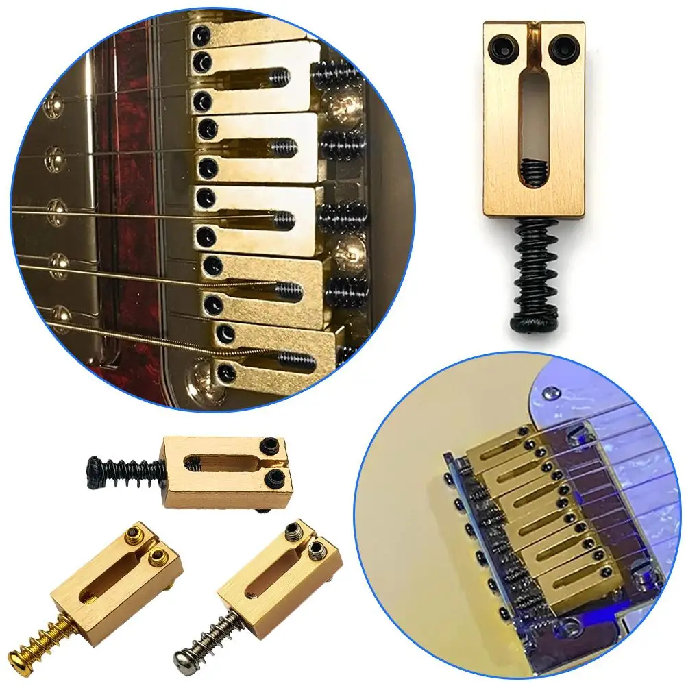 

Новая 10,5 мм латунная современная гитара, мостовые сиденья Tremolo для Stratocaster Strat ST, электрическая гитара, латунный седельный мост M9B6
