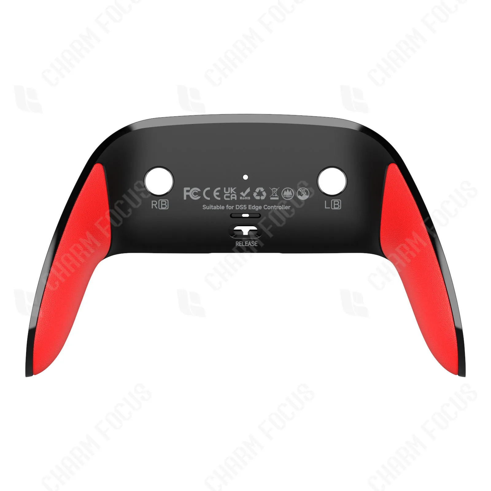 Decorative Bottom Shell with Soft Rubber Grip for DIY Replacement (Controller Not Included)