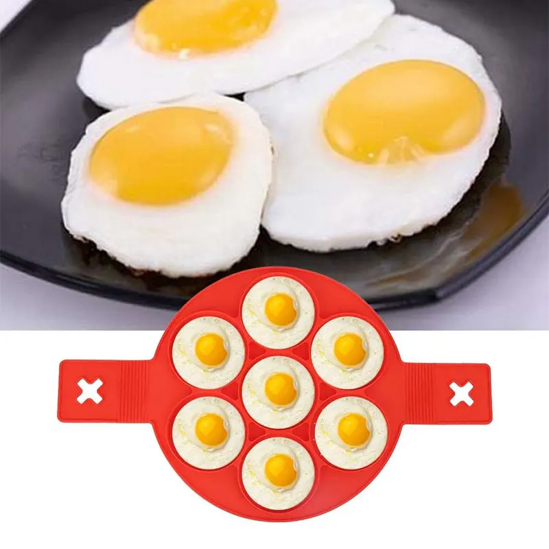 Nonstick Pancake Molds Ring Silicone Fried Egg Mould Reusable Pancake Maker Egg Ring Baking Omelet Mold Kitchen Cooking Tools egg mold pancake maker omelette maker egg ring