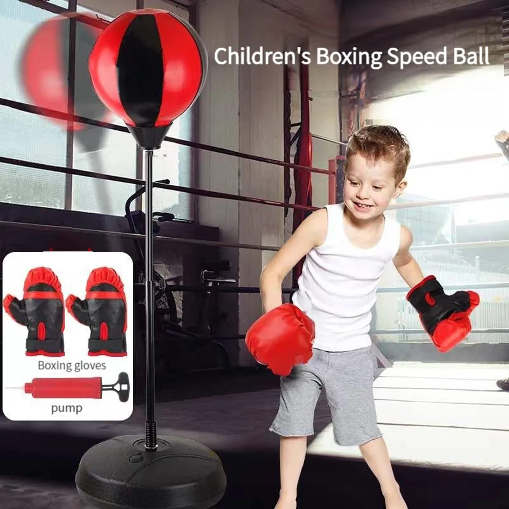 

Adjustable Vertical Boxing Ball Fitness Boxing Punch Children's Boxing Punching Bag Gloves Tumbler Vertical Training Equipment