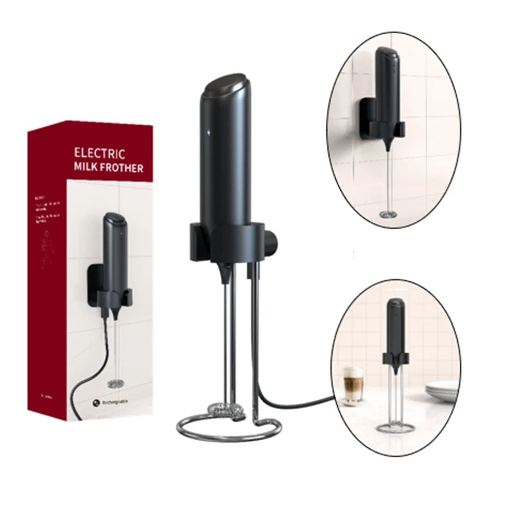 Wireless Electric Milk Frother Whisk Egg Beater USB Rechargeable Handheld Coffee Blender Milk Shaker Mixer Foamer Food Blender 2