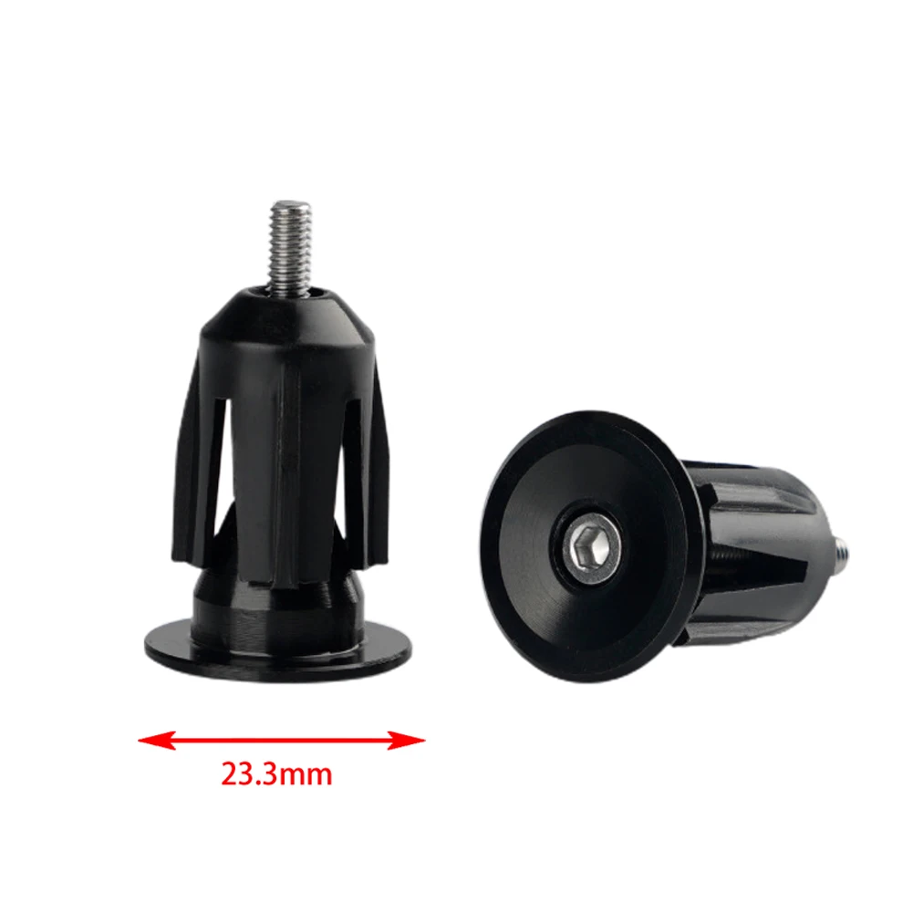 Replacement Aluminum Alloy Handlebar End Cap for Bicycle (22~24mm) (Black/Red/Bule/Gold/Purple/Titanium/Silver)
