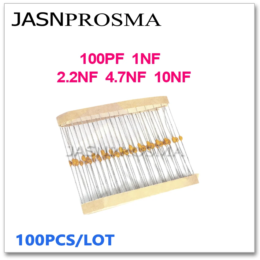 100PC 50V CT42 Axial Multilayer Ceramic Monolithic Capacitor