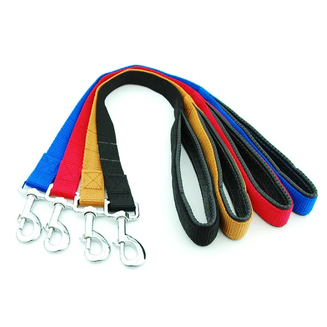 Dog Leash Short Dogs Leash Durable Nylon Leashes for Large Dog Walking Rope Comfortable Handle Dogs Leashes Seat Belts Pet Chain 3