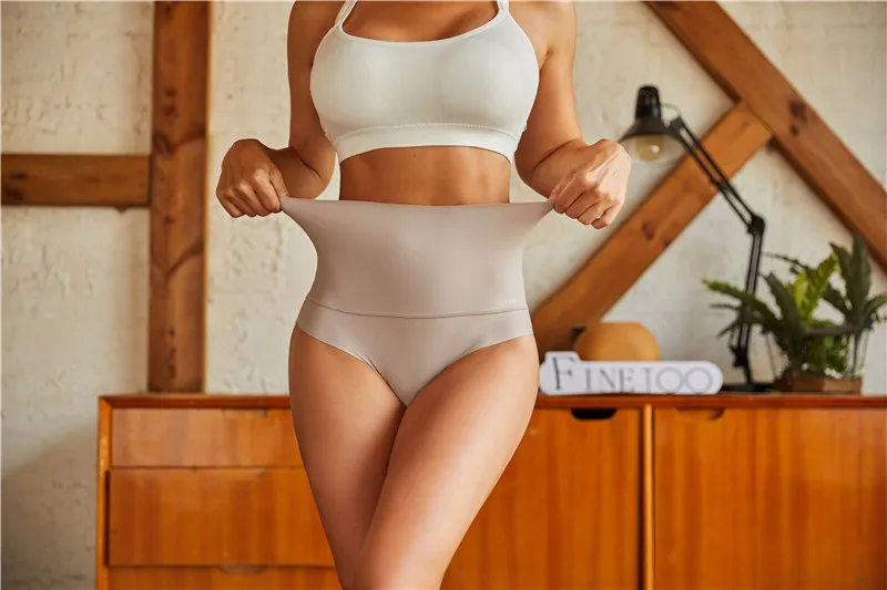 Description Picture 3 of itemFINETOO 3Pcs Shapewear Pants Seamless High Waist Panties For Women Abdomen Hip Lift Briefs Body Shape Lingerie Breathable Panty