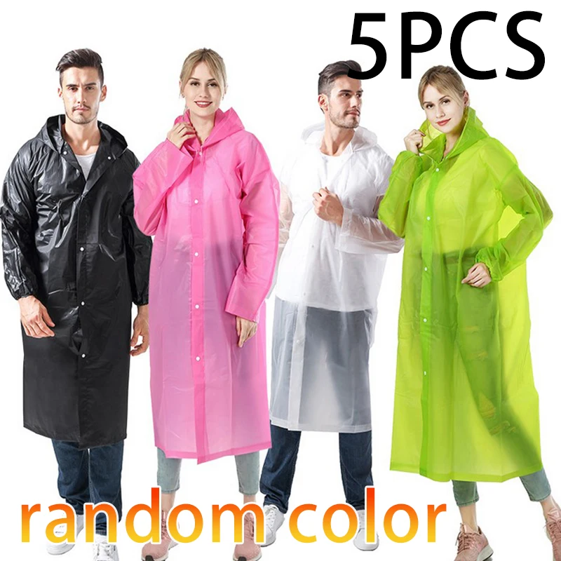 

Unisex Disposable Raincoat Adult Waterproof Camping Festival Poncho Outdoor Women Men High Quality Thickened Rain Coat