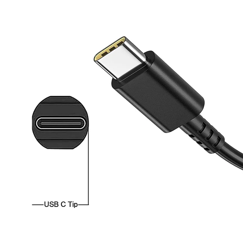 65W 45W 20V 3.25A USB C 인터페이스 전원 어댑터 (레노버 씽크패드, HP 요가, 델, 아수스용) 충전 타입 C 노트북 충전기