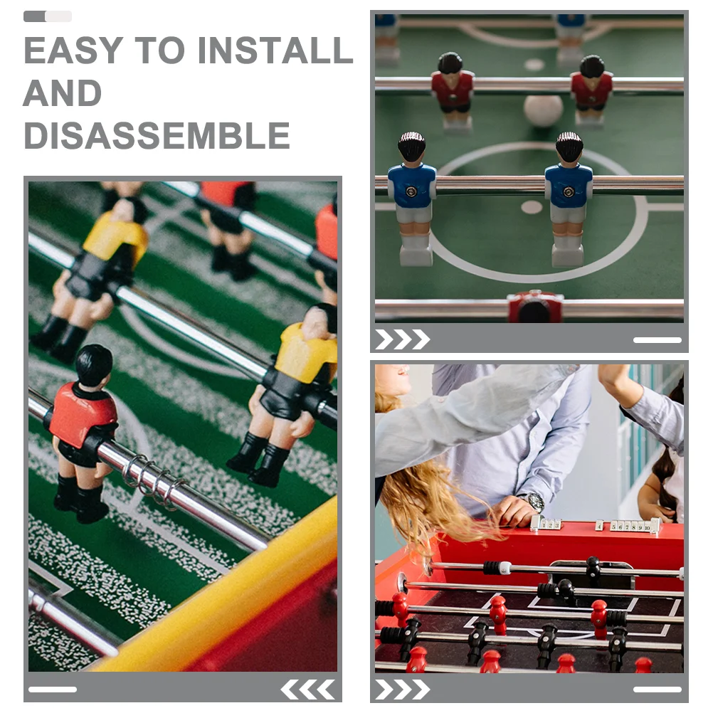 Foosball Pole 6mm Diameter 41 5cm Metal Rod for 0 48m Table Football Machine Child Adult Easy Install Disassemble Stable
