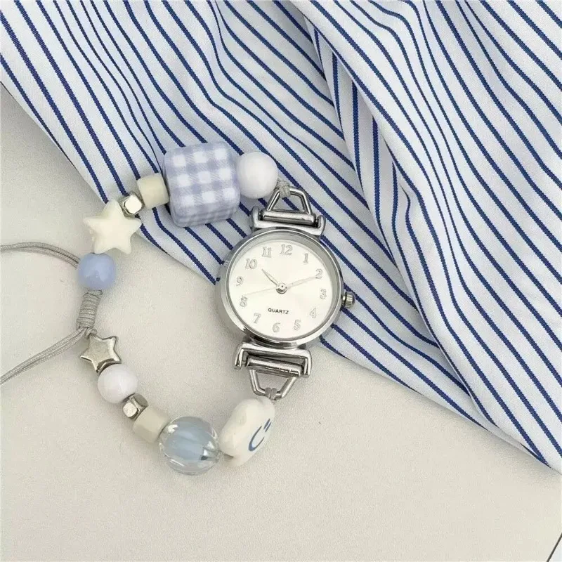 Fashion Blue Bracelet Watch Girls Adjustable Stars Wristwatch Cute Cartoon Students Kids Quartz Watch Gifts