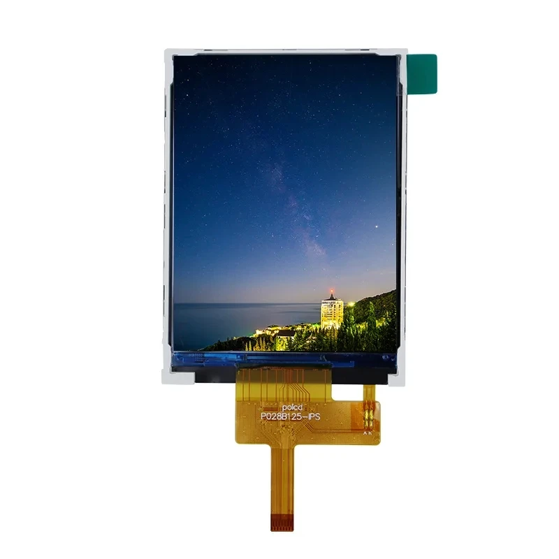 2.8 인치 IPS 풀 뷰 TFT 컬러 LCD 디스플레이, 15 핀 SPI 인터페이스, ST7789V 드라이버 칩, 3.3V