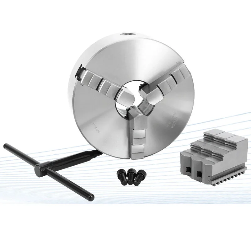

F50 1SET K11 80mm Three-jaw Manual Lathe Chuck with Turning Machine Parts Three-jaw Lathe Chuck Self-centering Metal