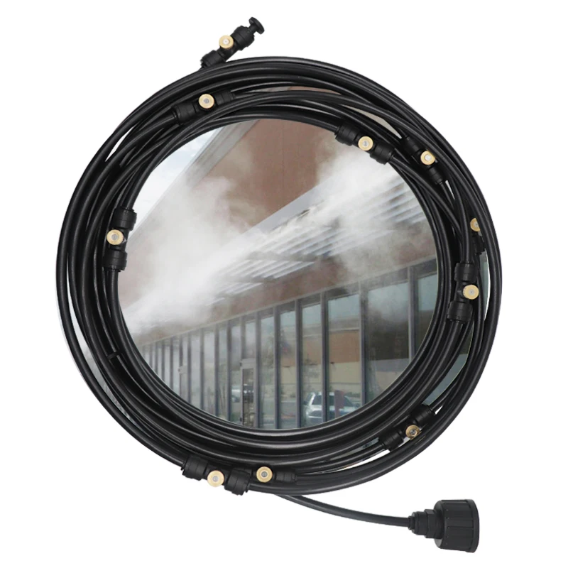 6/9/12/15/18m Outdoor Cooling Patio Misting System Fan Cooler Water Mist Gardenhouse Spray Hot fog misting system 6
