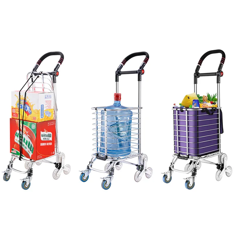 Portable Shopping Carts Household Grocery Shopping Carts, Small Carts, , Folding Portable Climbing Stairs, Trolley Traile