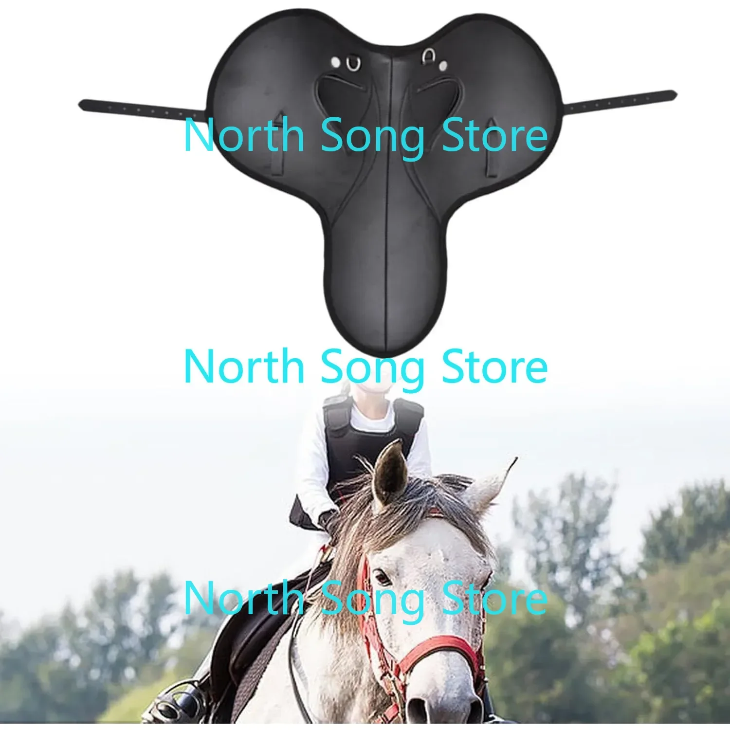 1 Set Saddle Pad Dressage Pad Padding Comfortable Protection Nonslip Horse Riding Shock for Equestrian Riding Outoor Sports