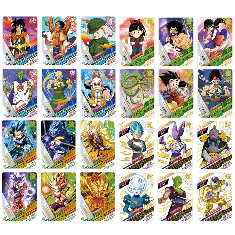 Juego de cartas de Dragon Ball para niños, juguete de colección, Son Goku, Saiyan, Vegeta, Anime Trading Battle Booster Box