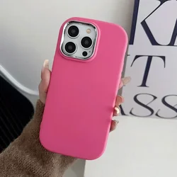 Universal TPU Soft Protection Phone Case - Durable Back Cover - i13 i14 (RoseRed)