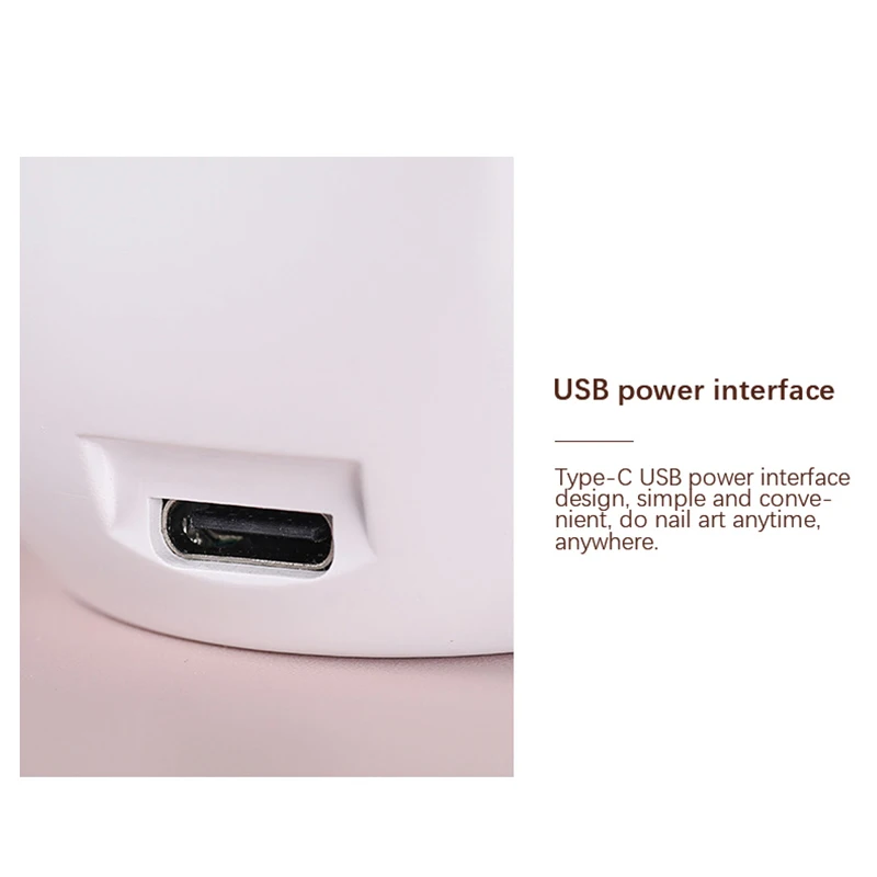 미니 LED 네일 드라이어, 휴대용 빠른 단일 손가락 UV 경화 램프, 젤 기반 광택 매니큐어 젤 기계 네일 케어 도구