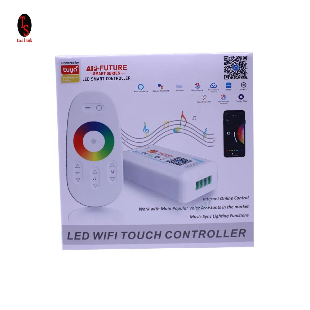 

Музыкальный Wi-Fi контроллер для RGBCCT цветовая температура 5050 2835 DC12-24V CCT светодиодная полоса лампа