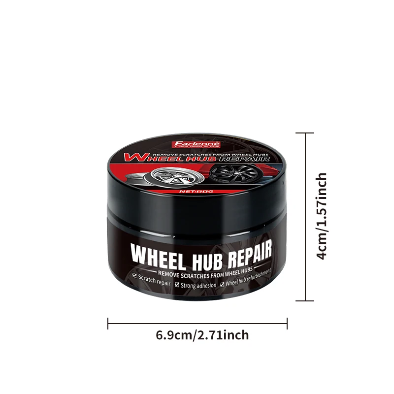 Wheel Repair Kit Wheel Rim Repair Paste Car Wheel Chrome Repair Paste Professional Restoration Protection for Metal Rims Wheel Hub Polish Chrome Plating Agent