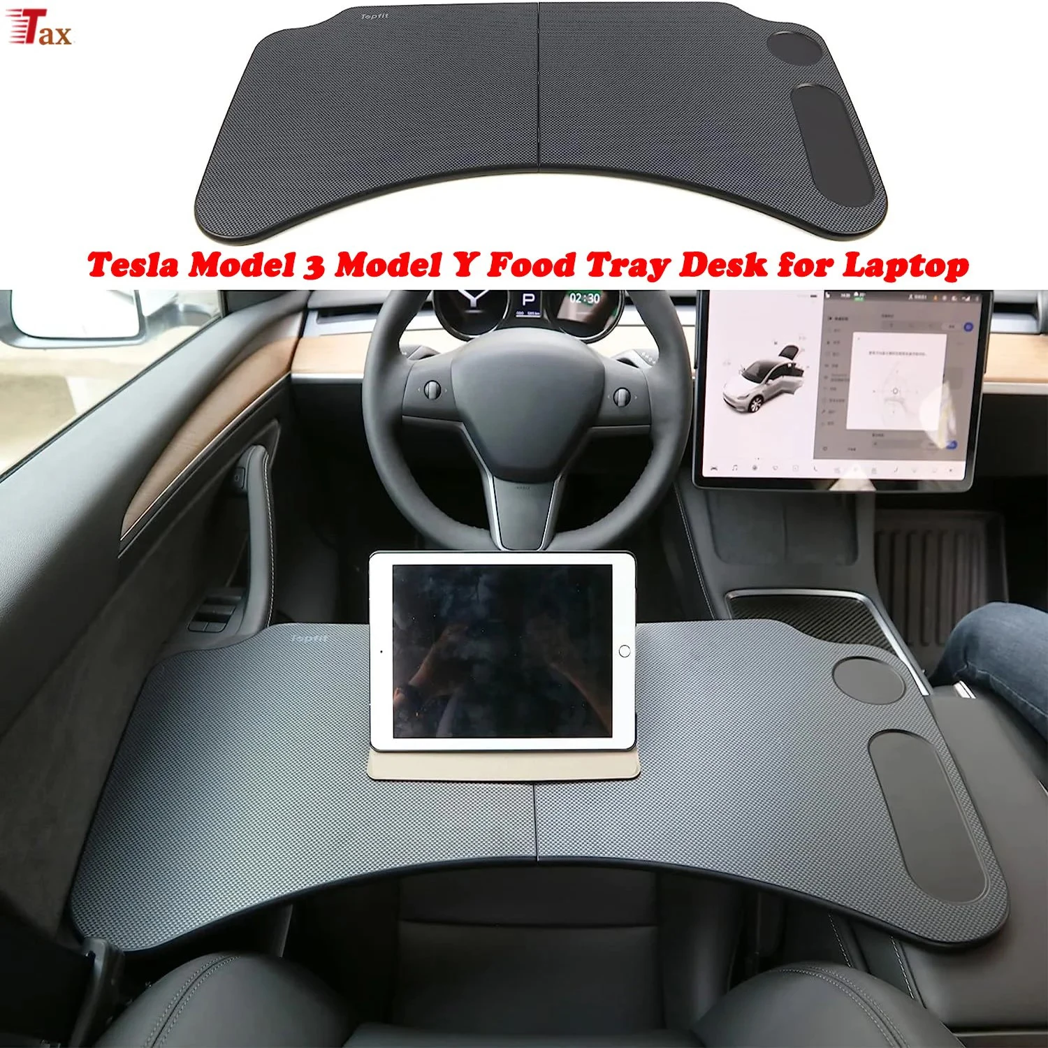 For Tesla Model 3 Model Y Food Tray Desk for Laptop Foldable Car