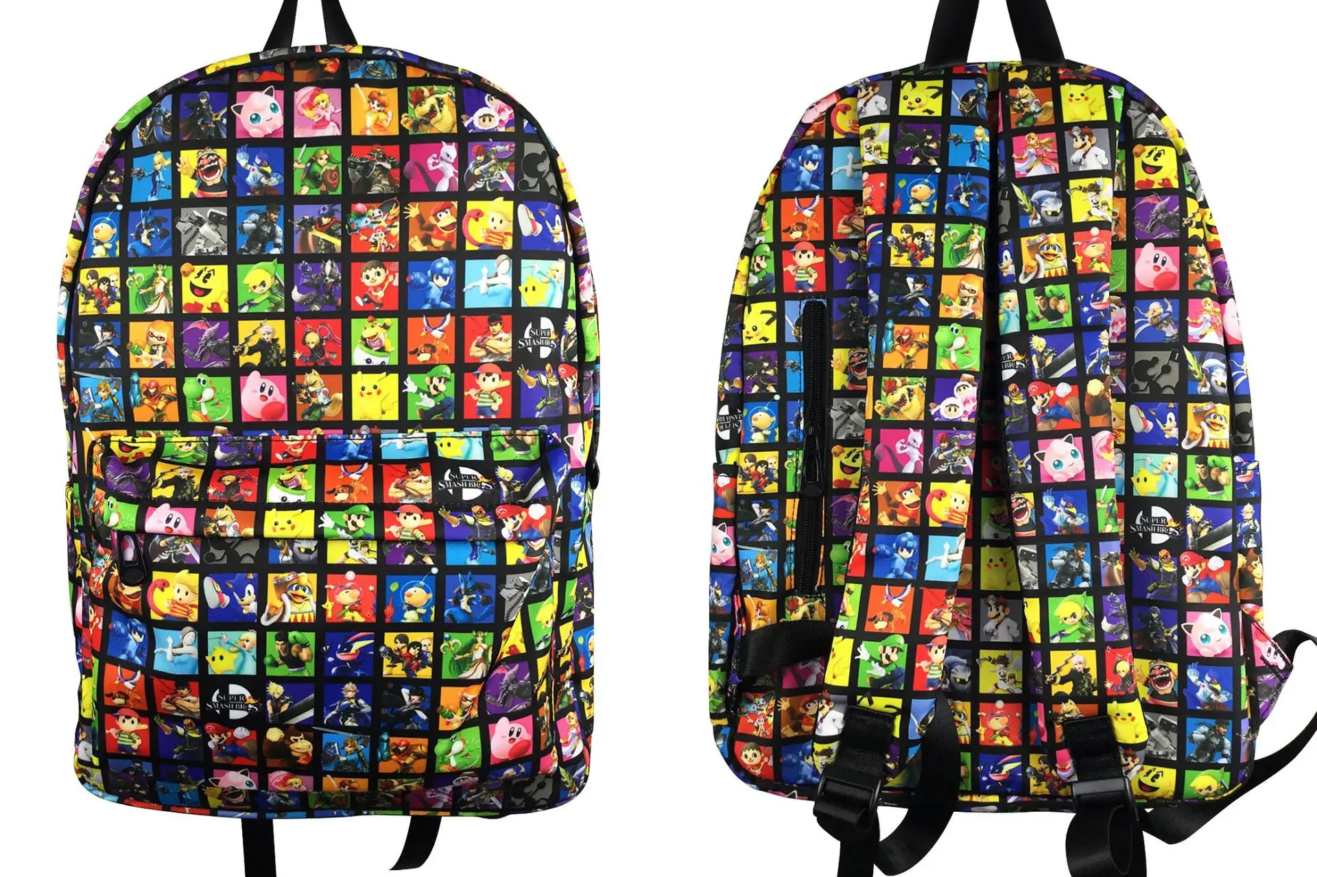 

Anime Super Smash Collection Backpack Full Print Rucksack Bag School BookBags Laptop Women Men Boy Students Mochila PU
