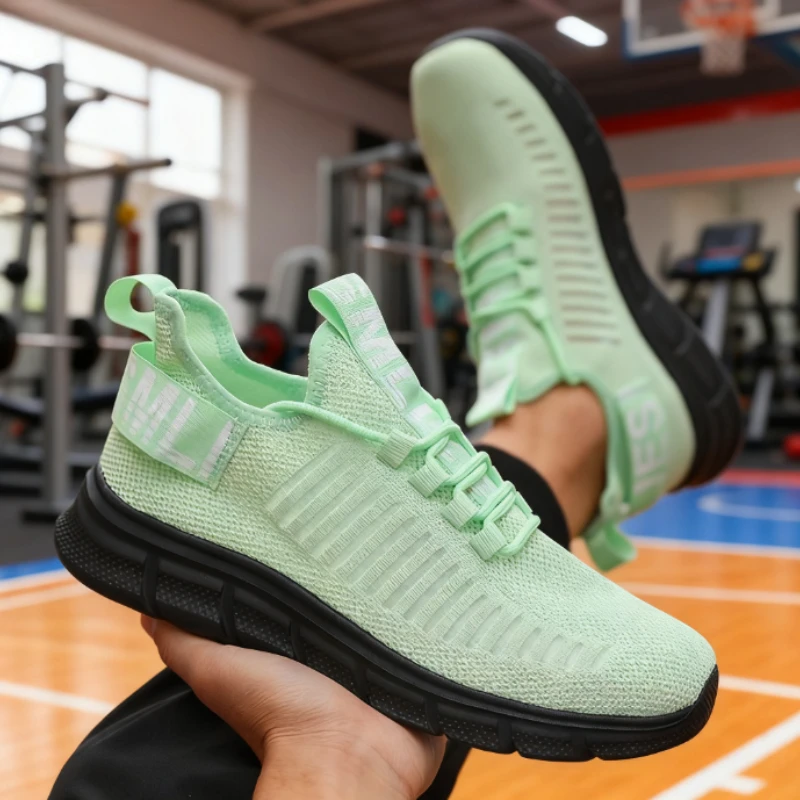 New Shoes for Man Comfort Platform Walking Sneakers Soft Sole Lace Up Tennis Shoes Breath Travel Training Jogging Shoes 36-46