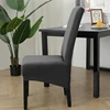 Waterproof XL Size Chair Cover Stretch Dining Seat Cover With Back Long Back Cover Chair Washable For Home Wedding Hotel Banquet 5