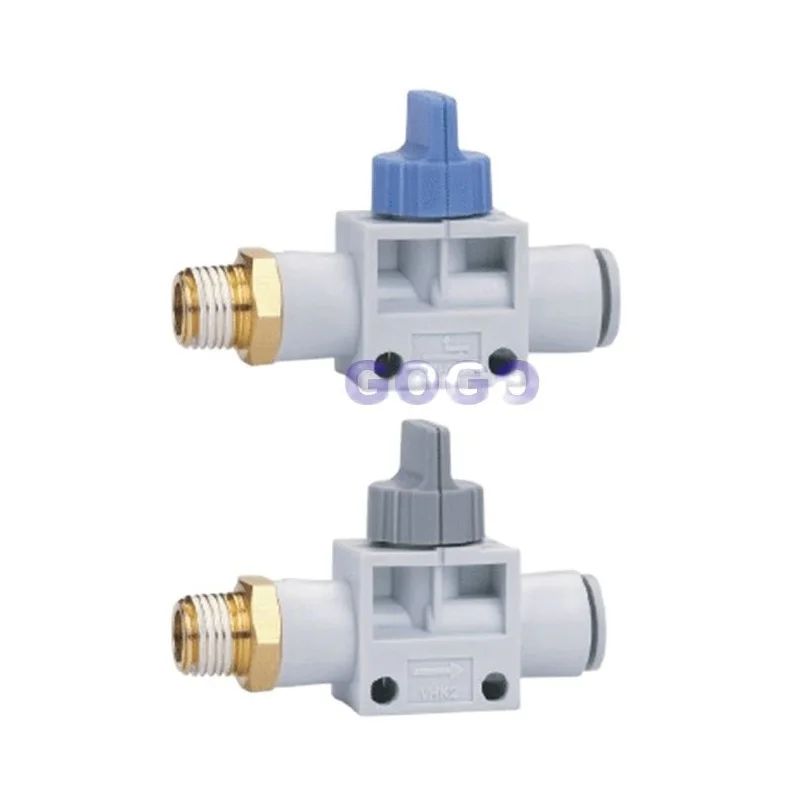 Vanne à Doigt SMC Série VHK VHK2 VHK3 Connecteur échappement Accessoire Pneumatique Régulation Vanne à Doigt SMC VHK2 04F-04F - Accessoire Pneumatique Avec Connecteur Une Touche Vanne Pneumatique VHK2 04F
