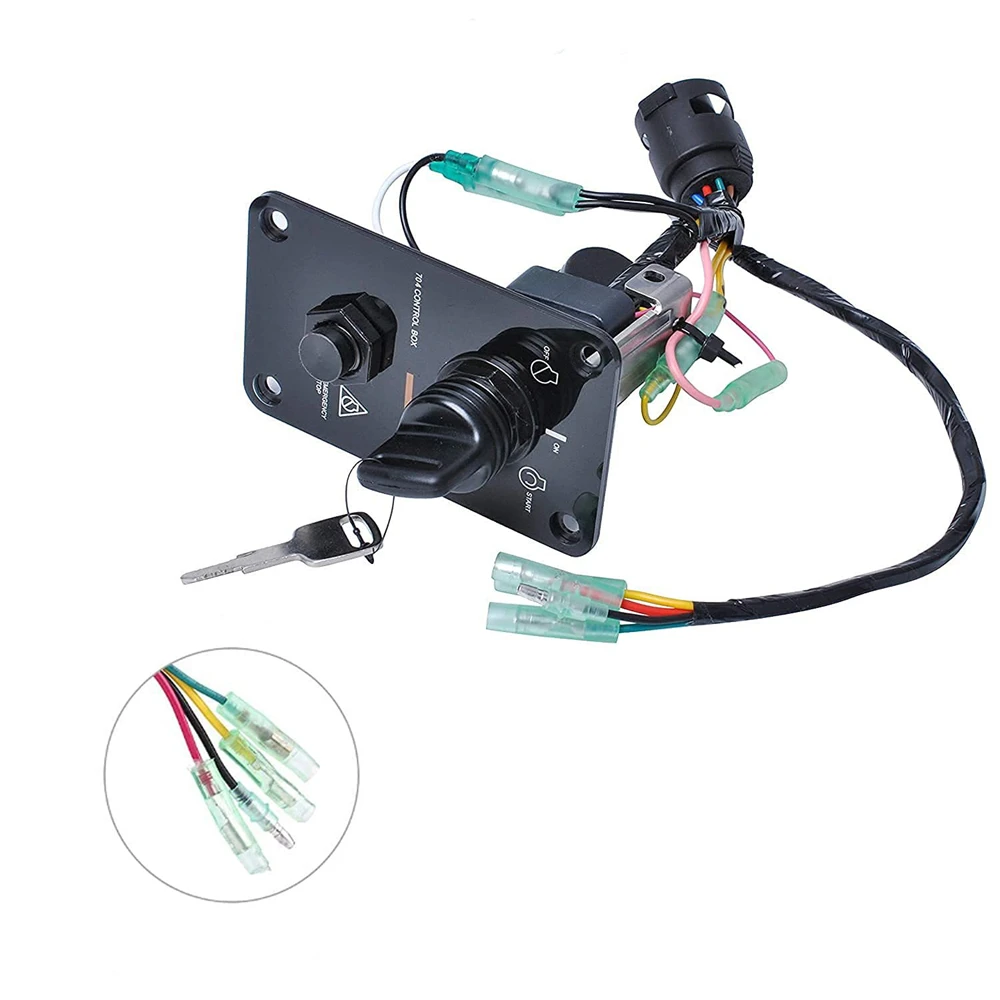 ​Outboard Single Engine Key Switch Panel Assembly On-Off-Start 704 Control Box for Yamaha Outboard Yacht 704-82570-08-00