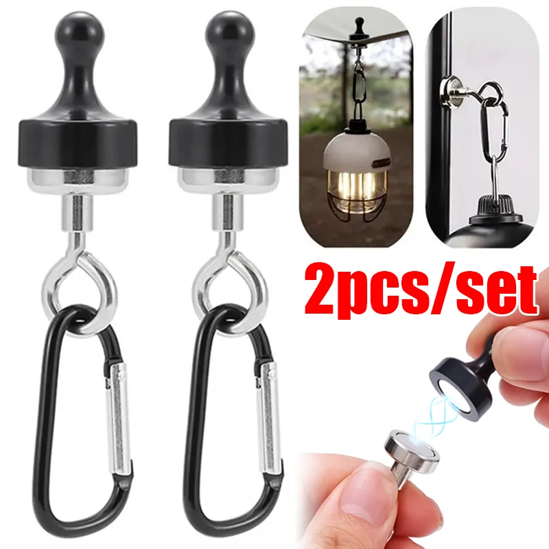 

Camping Magnetic Hook Strong Suction Separable Multifunctional Outdoor Tent Canopy Carabiner Magnet Hanger Camping Accessories