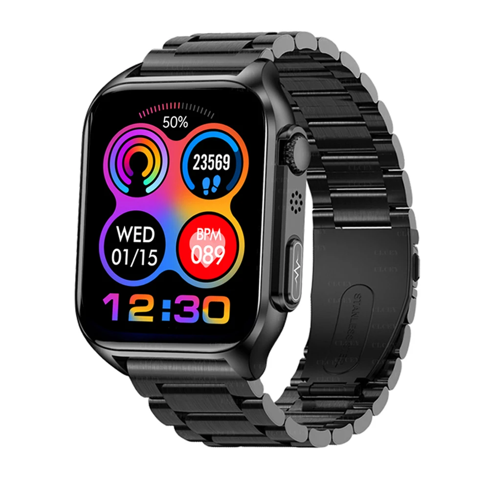 Bluetooth Call Smart Watch Men Ecg + Ppg Blood Glucosio Temperatura Cardiofrequenzimetro Salute Smartwatch Orologi Sportivi Impermeabili