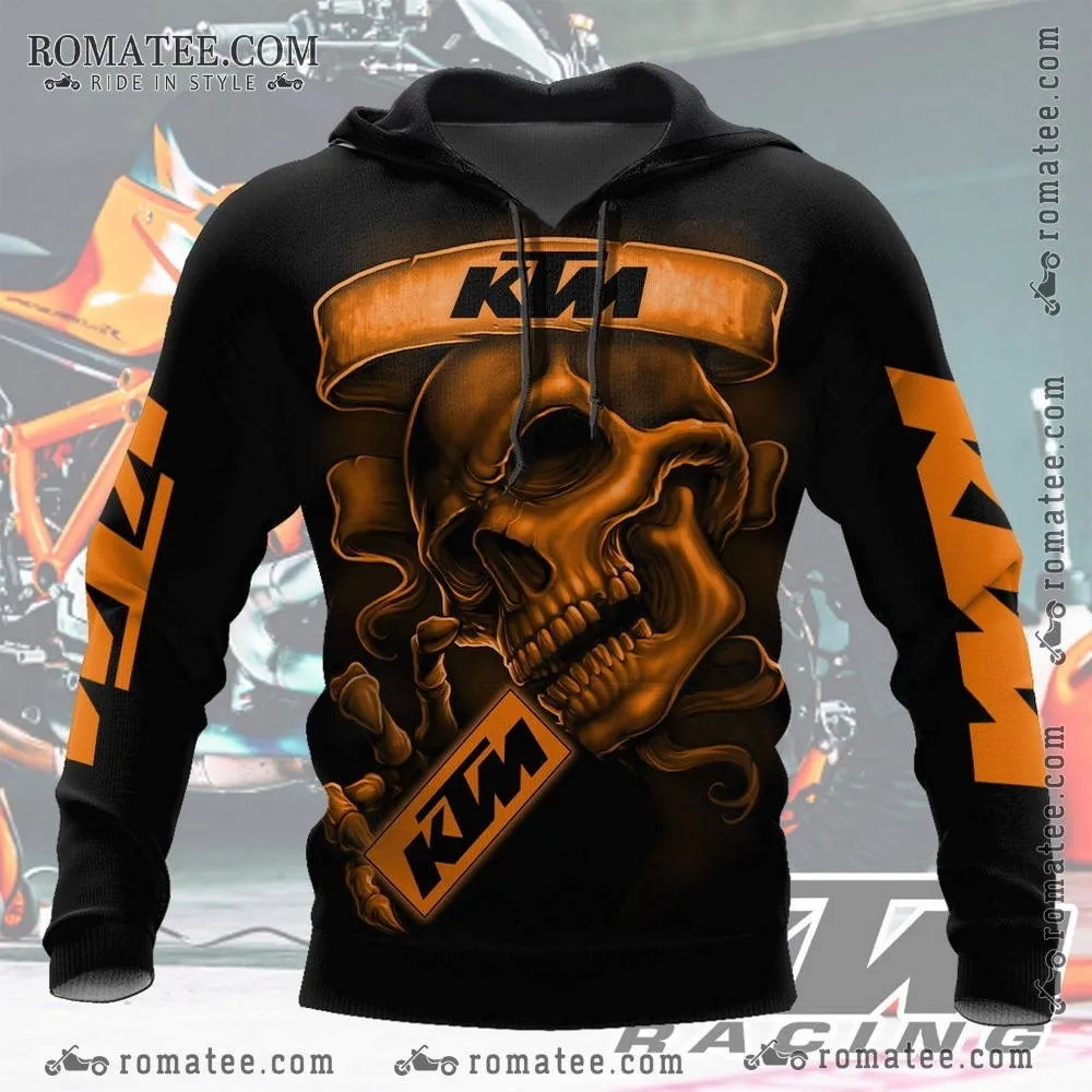 Long Sleeves Off-Road Motorcycle Riding Adult Sport Hoodies 3D Printed Pattern Fashion Comfortable Warm KTM Hoodies