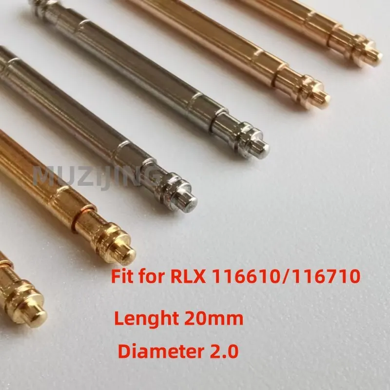Accessori Per Orologi 20Mm Acciaio Inossidabile Argento Oro Cinturino Per Orologio Barre A Molla Adatte Per Rolex 116610 116710 Cassa Dell'Orologio Di