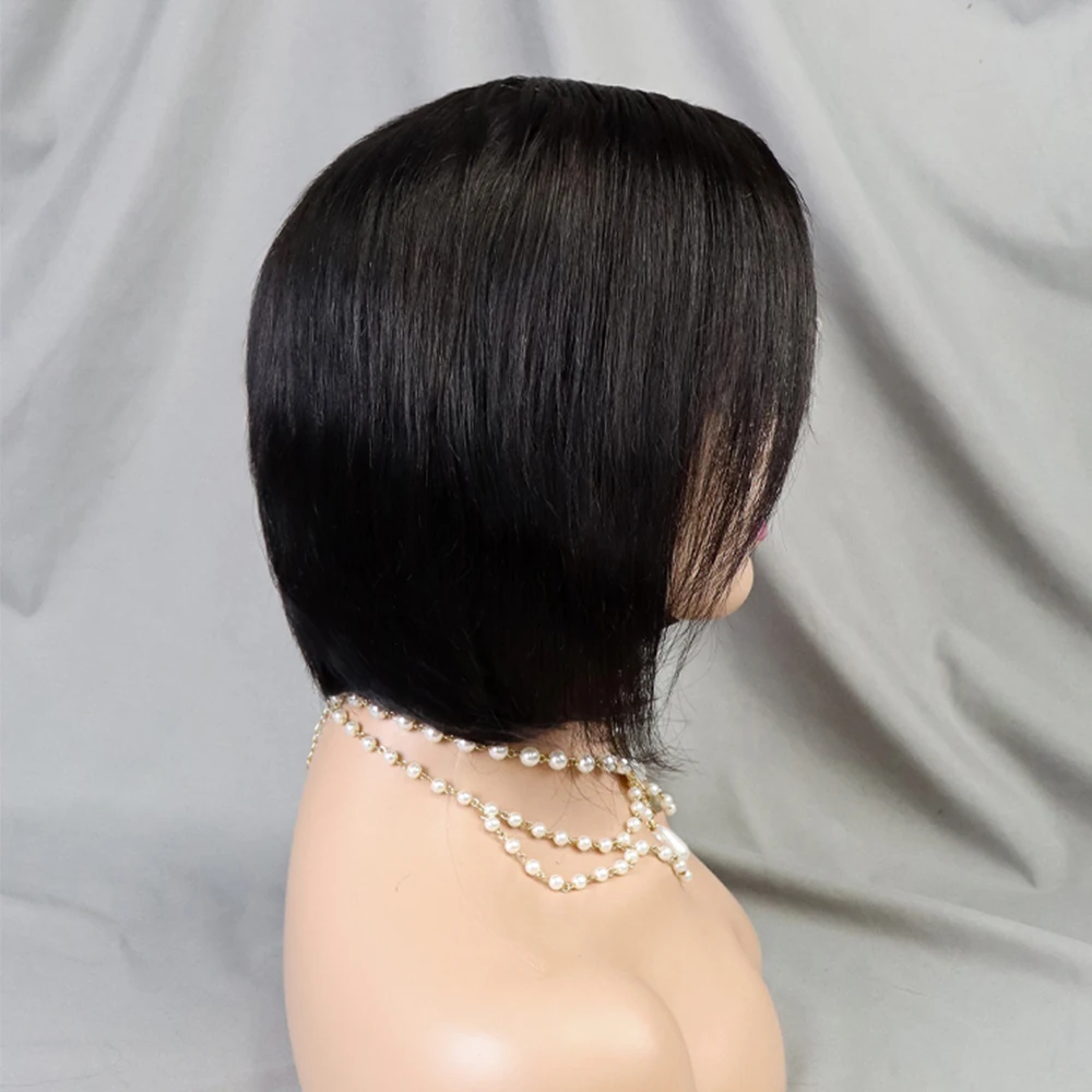 180% Density 13x4 Lace Front Human Hair Wig Straight Bob Human Hair Wig Frontal Wigs for Women