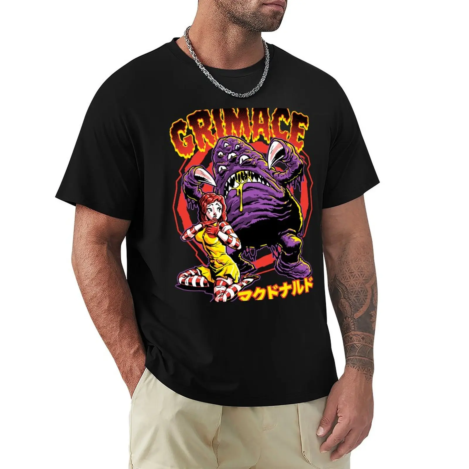 

GRIMACE T-Shirt quick drying t-shirt summer clothes summer top Men's t shirts