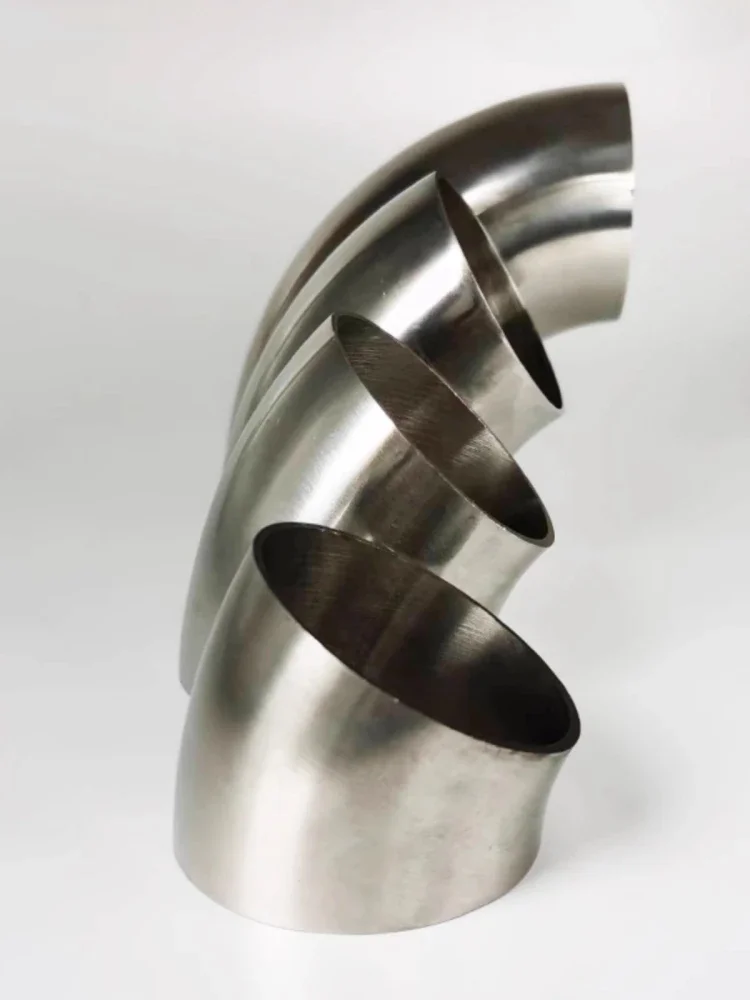 19/25/32/38/45/51/57/63/76Mm 304 Stainless Steel Sanitary Weld 30/45/60/90 Degree Elbow Pipe Fitting Water Pipe Fitting Hose Pipe Fitting
