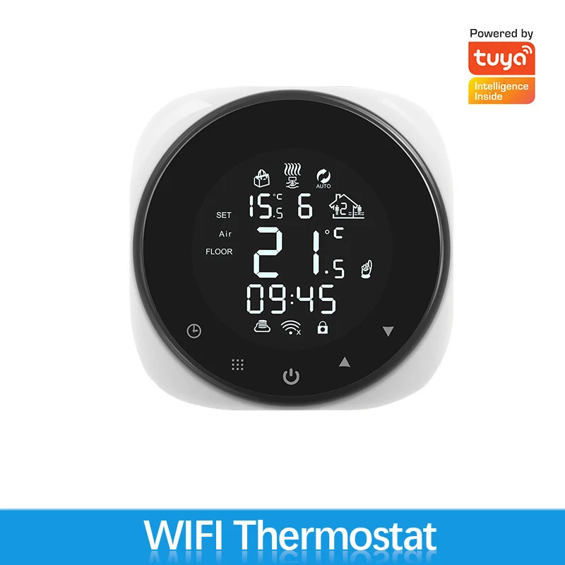 WiFi Smart Thermostat Water Electric Floor Heating Tuya Intelligent Temperature Controller lnternal and External Sensor Voice moes tuya zigbee3 0 radiator actuator valve smart thermostat temperature controller external sensor trv voice control with alexa