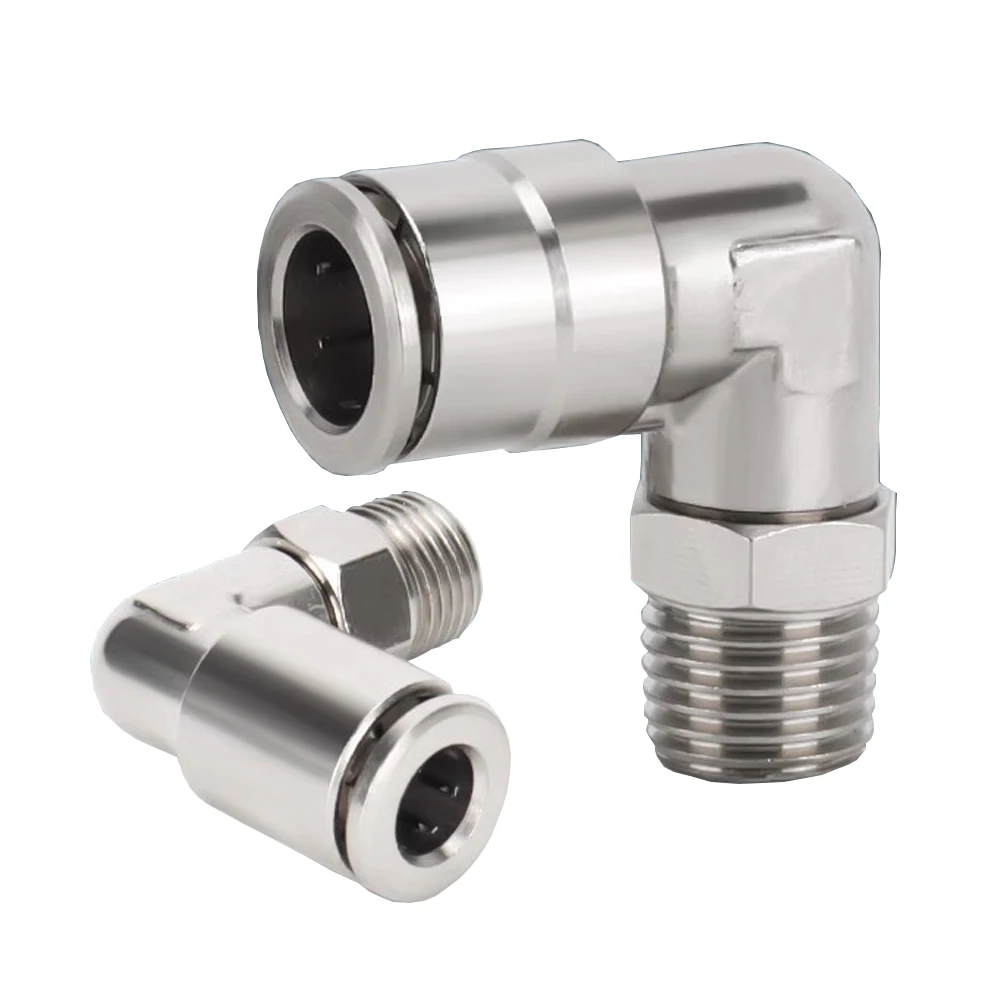 Raccord rapide pneumatique pl coude angle droit tout cuivre nickel Raccord rapide pneumatique pl coude angle droit tout cuivre nickel