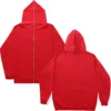 Blank Full Zipper Retro Couple Hip Hop Hoodies&Sweatshirt Loose Oversized Harajuk High Street Men's Women's Streetwear Coat 4