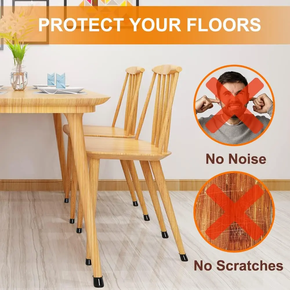 Tapa De Silla De Silicona, Tapas Pequeñas Para Sillas Con Fieltro, Almohadillas De Fieltro, Tapa Para Patas De Silla De Goma Para Suelos De Madera Dura, Patas Redondas Y Cuadradas, Accesorios Para