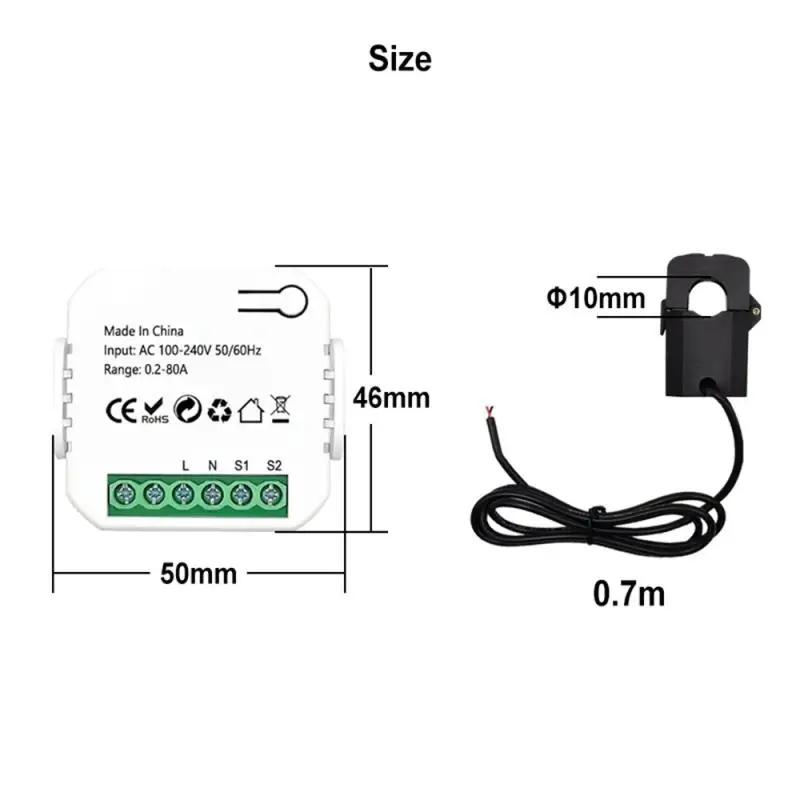 

Tuya Smart ZigBee Socket Switch Module KWh Meter Energy Monitor Timer 16A Overload Support Home Alexa ZigBee2MQTT