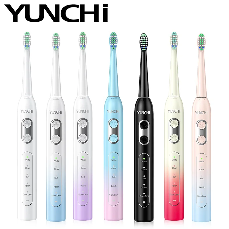 전동 칫솔 8개 칫솔모 1개 보관함 1개 작동 모드 5개 효율적인 세척을 위한 초음파 전동 칫솔