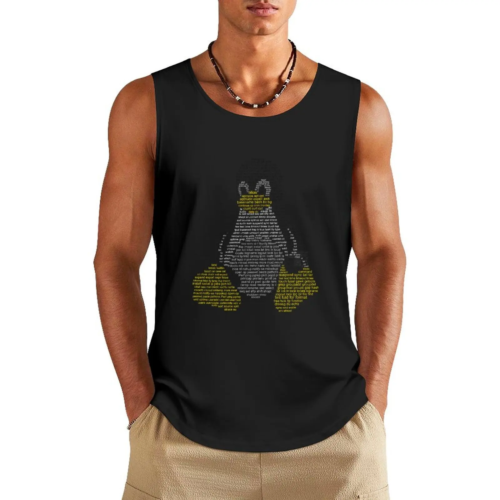 

Linux Tux - Commands Tank Top bodybuilding muscle t-shirt man vest