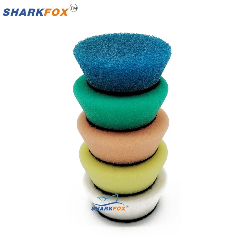 Mini Polishing Pads Kit 32Pcs 1inch 2inch 3inch Wool Pad Waxing Sponge Car Detail Polisher Pads Tools