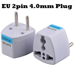 Universal Travel Power Adapter Plug, Multi - Country Socket Converter (10A) - PY Plug (EU 4.0MM Plug)