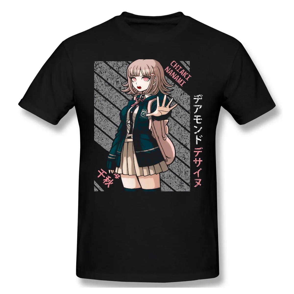 Chiaki Nanami Super Anime Vestiti Design Danganronpa Ultra Disperse Girls Manga T-Shirt Uomo Cotton Tee Tshirt Haraguku Streetwear