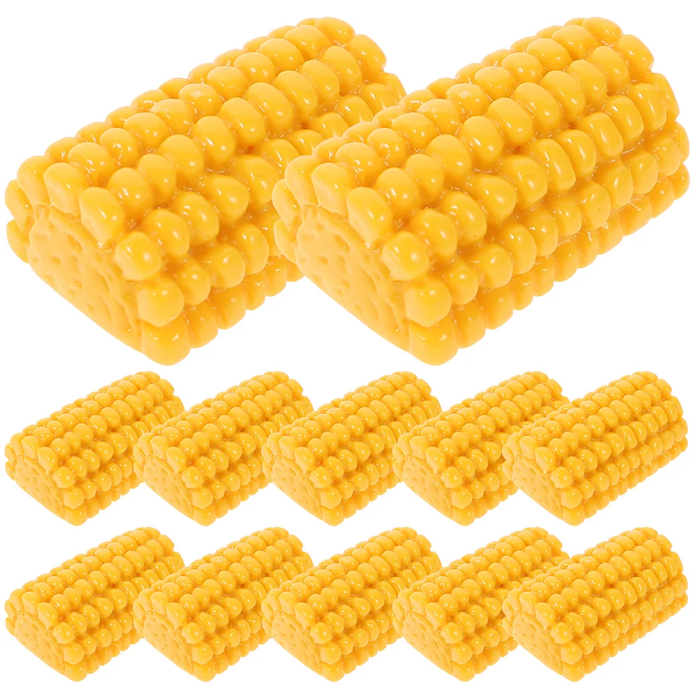 

30Pcs Artificial Corn Slices DIY Materials Small Fake Corns Decors Phone Case DIY Corn Slices Decors